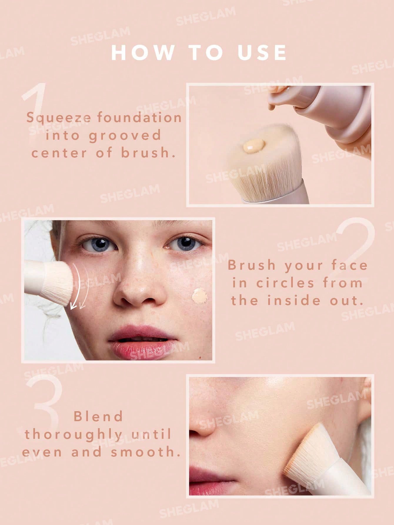 SHEGLAM Skinfinite Foundation Brush Brand Beauty Cosmetic Makeup For Women And Girls