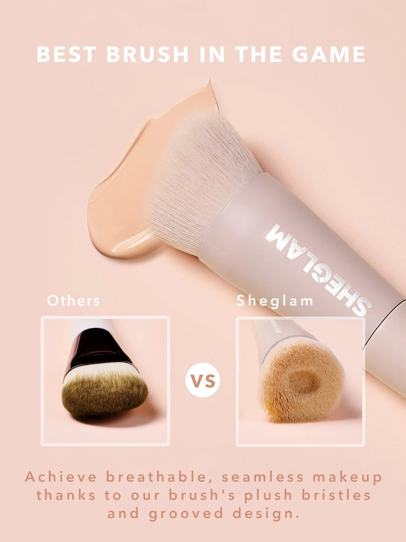 SHEGLAM Skinfinite Foundation Brush Brand Beauty Cosmetic Makeup For Women And Girls