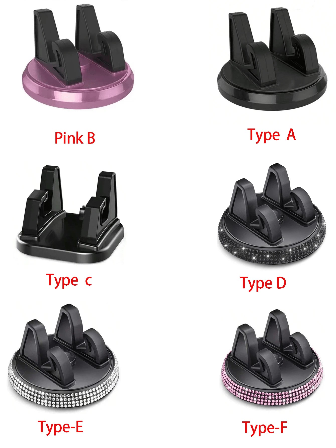 Shiny Diamond Car Phone Holder, Shiny Rhinestone Car Phone Holder, Fashionable Women's Phone Holder, Car Phone Holder| Shiny Design| Decorative Phone Holder, Car Phone Holder, Navigation Holder, Das