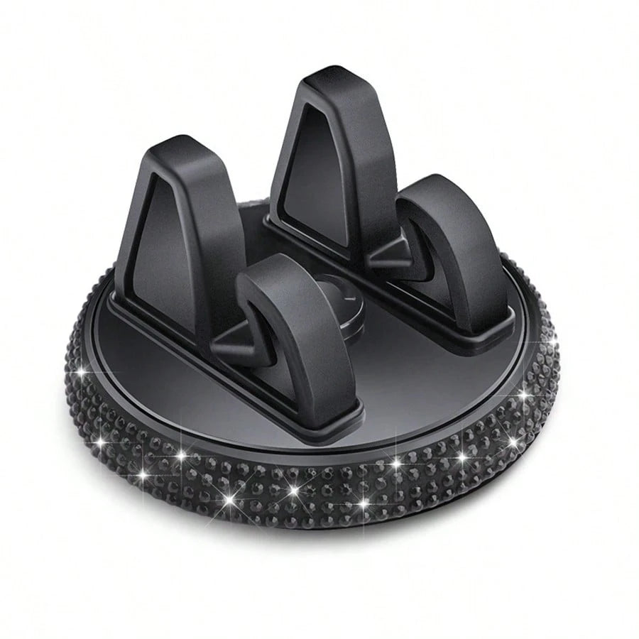 Shiny Diamond Car Phone Holder, Shiny Rhinestone Car Phone Holder, Fashionable Women's Phone Holder, Car Phone Holder| Shiny Design| Decorative Phone Holder, Car Phone Holder, Navigation Holder, Das
