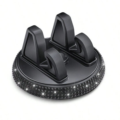 Shiny Diamond Car Phone Holder, Shiny Rhinestone Car Phone Holder, Fashionable Women's Phone Holder, Car Phone Holder| Shiny Design| Decorative Phone Holder, Car Phone Holder, Navigation Holder, Das