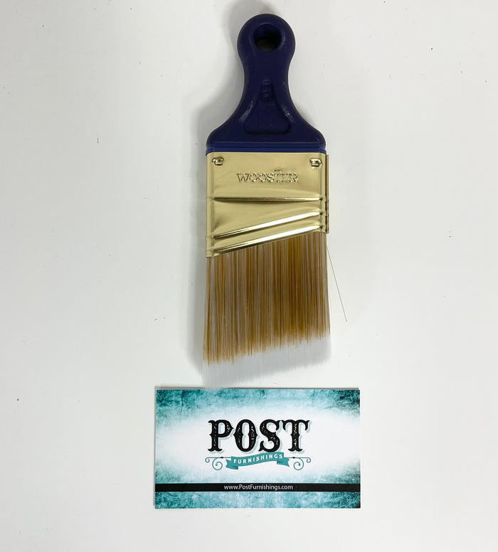 Short, Angled, Synthetic Paint Brush | DIY Furniture Paint Supply