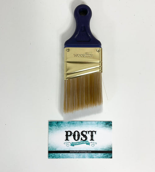 Short, Angled, Synthetic Paint Brush | DIY Furniture Paint Supply