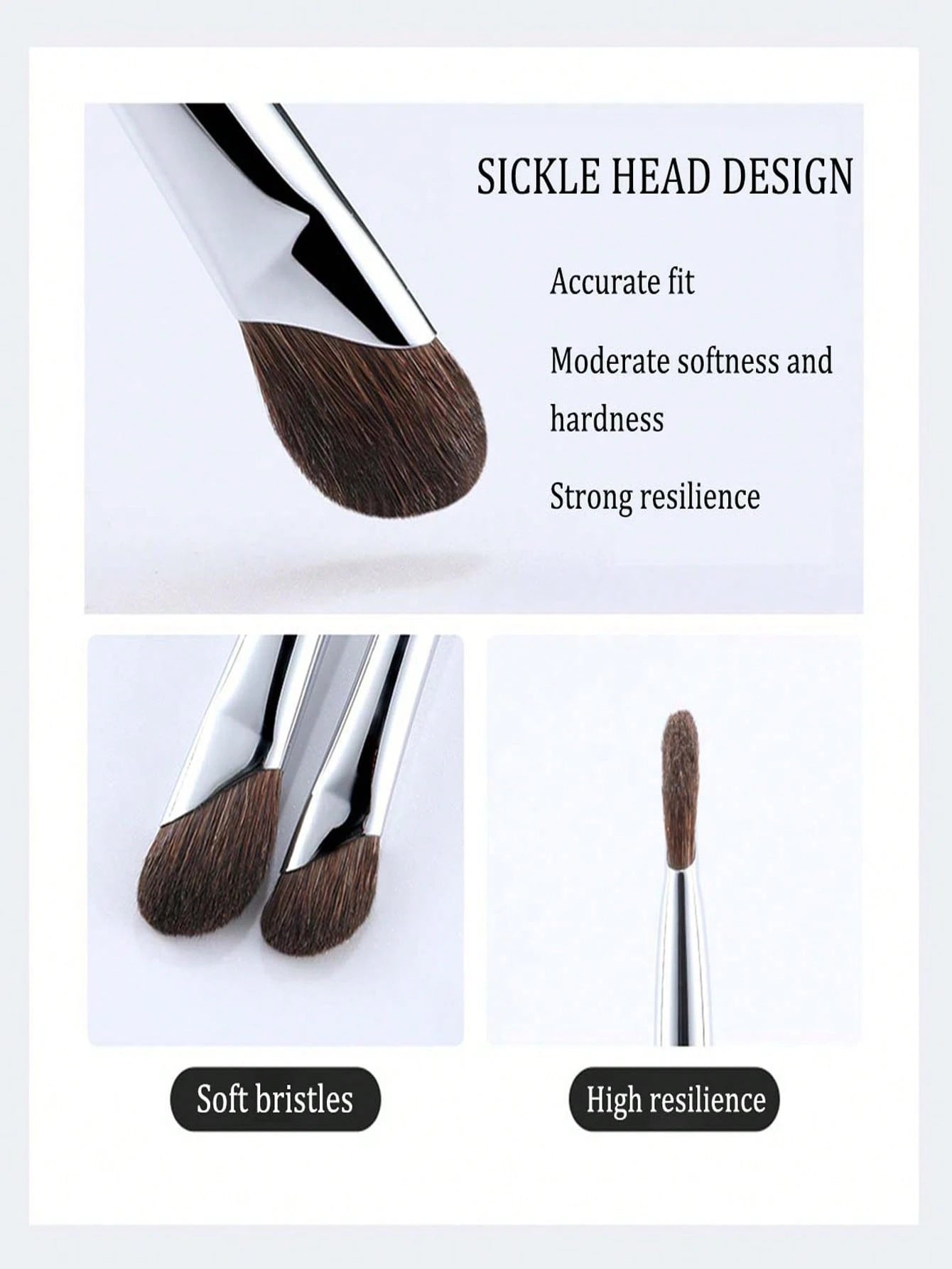 Sickle Nose Shadow Makeup Brush, Angled Nose & Contour Powder Brush, Fiber Hair Beauty Makeup Tools,Foundation Brush,Concealer Brush,Blush Brush,Contour Brush,Blush Brush,Bronzer Brush,Powder Brush,Fo