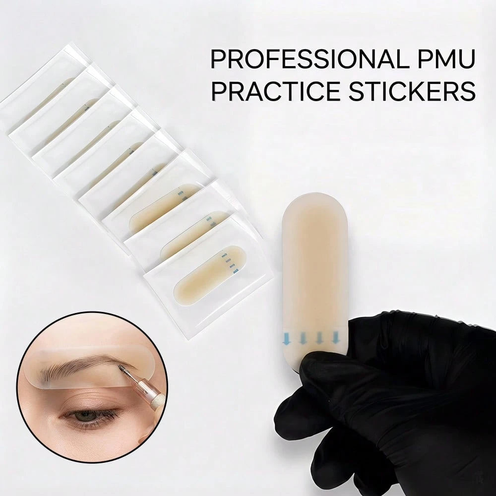 Silicone Eyebrow Practice Pads (1, 4, 8, 10pcs) Soft Silicone Eyebrow Practice Pads With Ultra-Realistic Skin Texture, Perfect For Semi-Permanent Makeup Training And Eyebrow Tattooing Practice