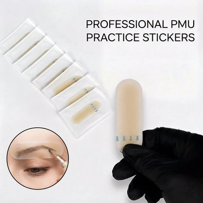 Silicone Eyebrow Practice Pads (1, 4, 8, 10pcs) Soft Silicone Eyebrow Practice Pads With Ultra-Realistic Skin Texture, Perfect For Semi-Permanent Makeup Training And Eyebrow Tattooing Practice