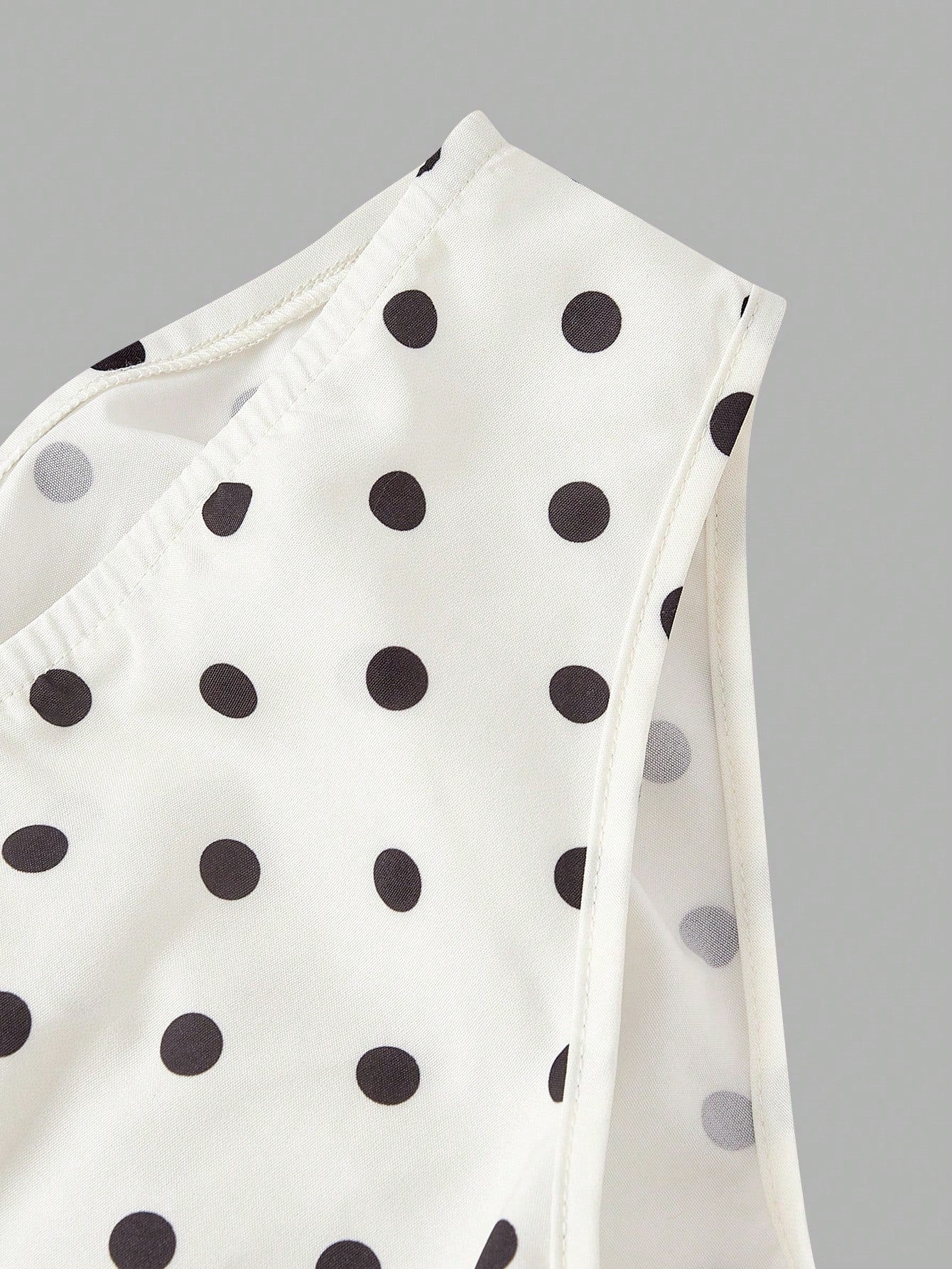 Skyraze Women's Black White Polka Dot Summer Sleeveless Midi Dress,1960s Vintage Picnic Holiday,Elegant 1950s A Line Party,Wedding Guest & Graduation Dress