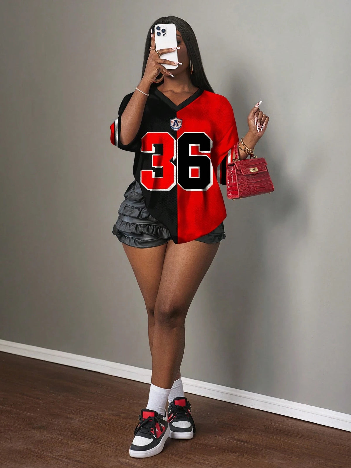 Slaydiva Casual Minimalist Letter & Numeral Graphic 14 Design Women T-Shirt, Suitable For Summer