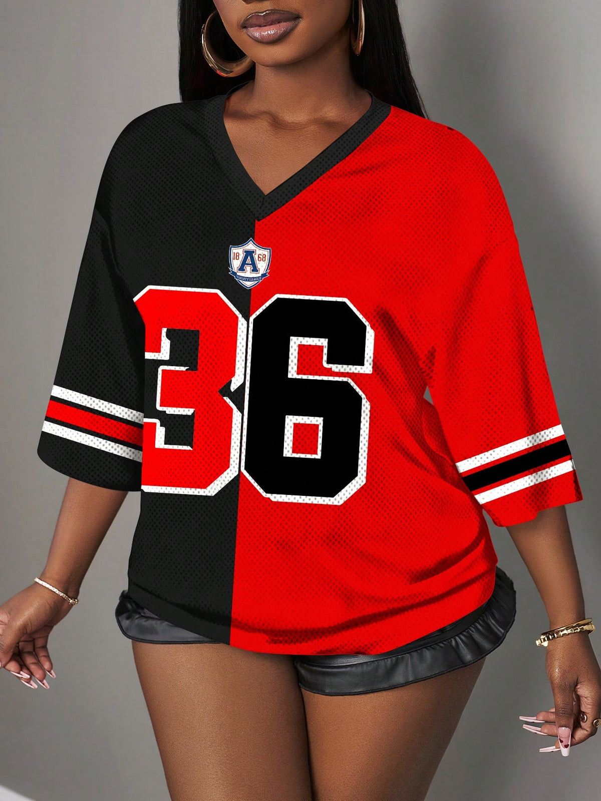 Slaydiva Casual Minimalist Letter & Numeral Graphic 14 Design Women T-Shirt, Suitable For Summer