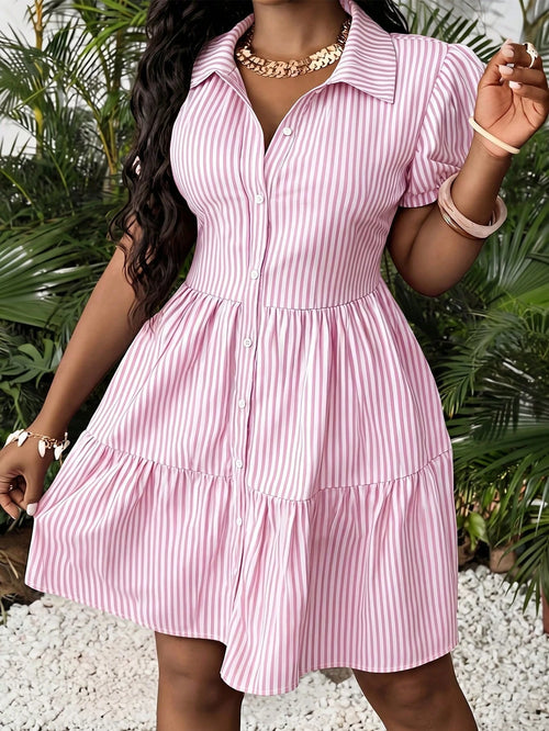 Slaydiva Casual Minimalist Women's Mini Dress Suitable For Summer