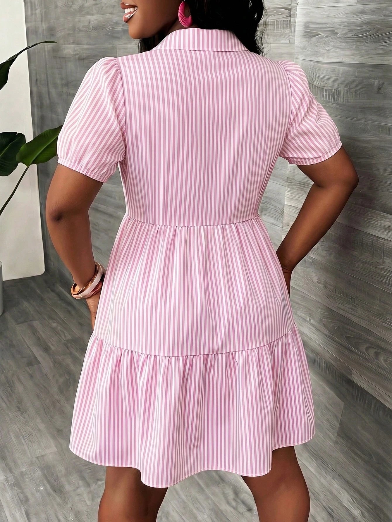 Slaydiva Casual Minimalist Women's Mini Dress Suitable For Summer