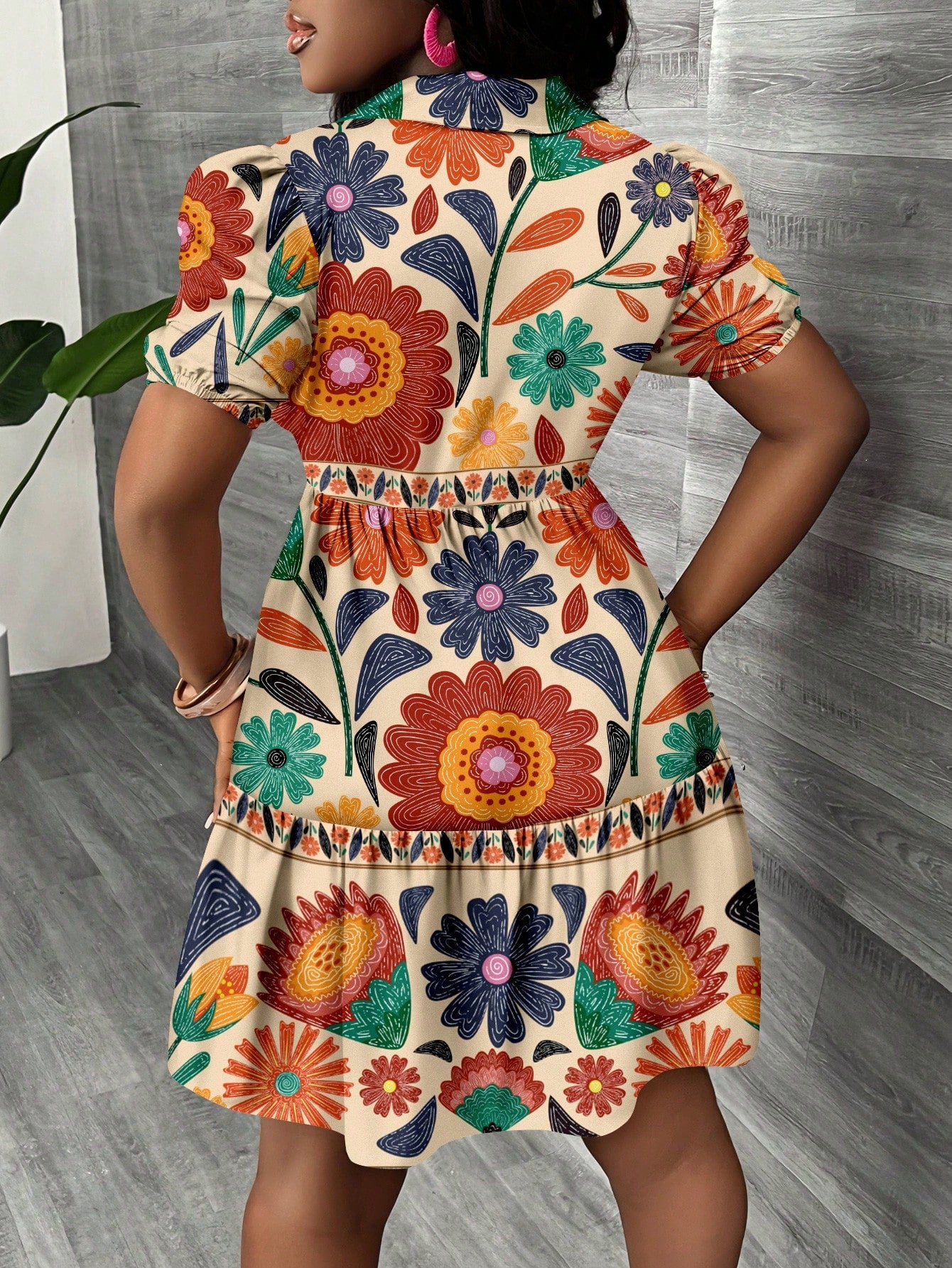 Slaydiva Casual Minimalist Women's Mini Dress Suitable For Summer