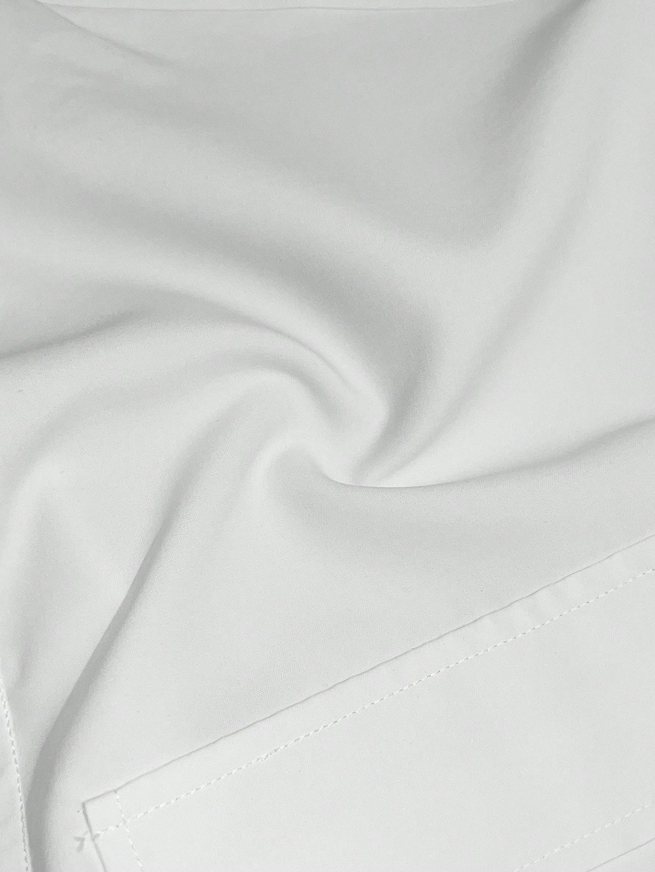 Slaydiva Women Casual Streetwear White Polo Collar Pocket Cropped Top