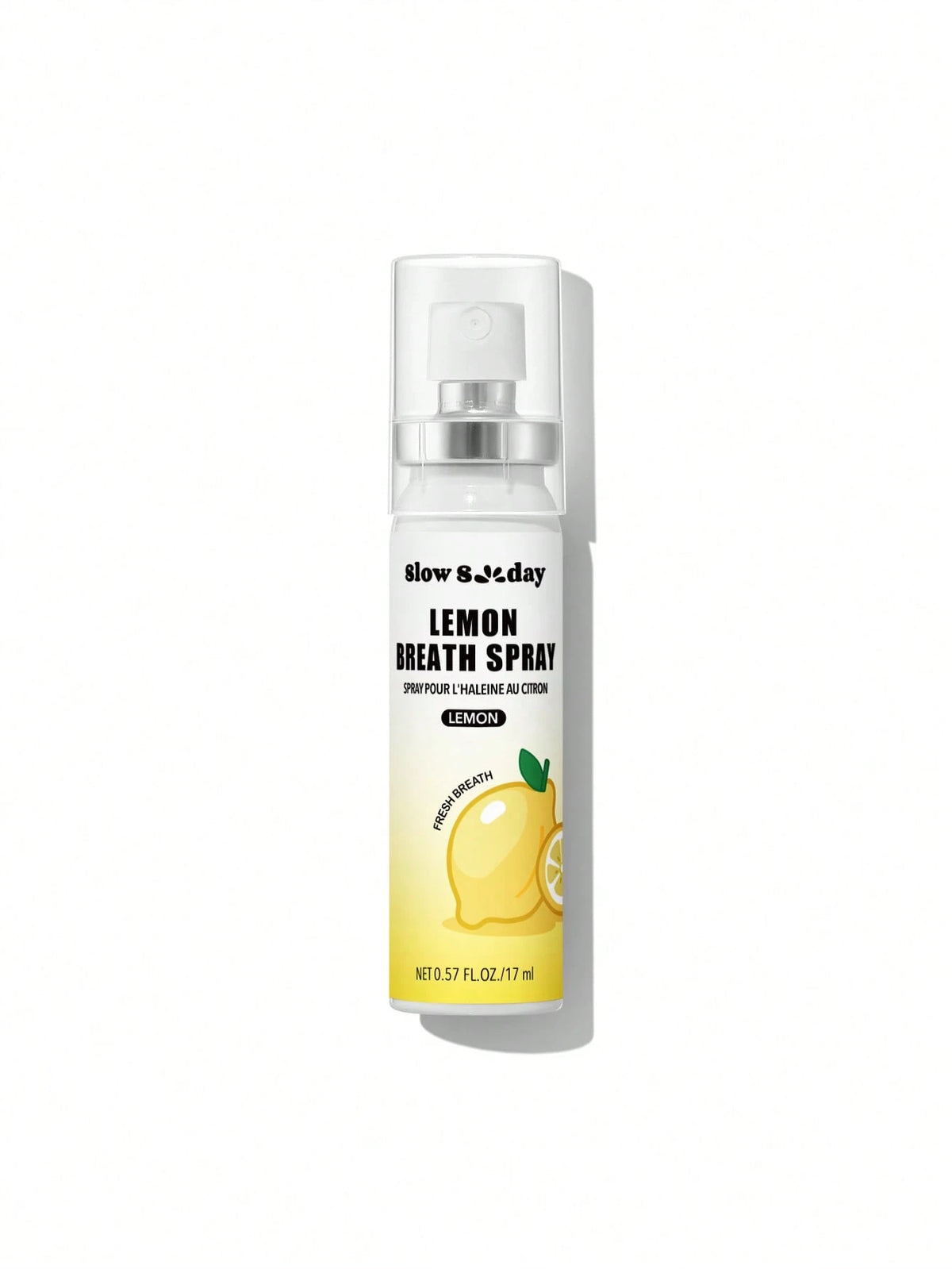 Slow Sunday Lemon Breath Spray, Lemon, Fruit Flavored Mouth Freshener Spray, Go-To For Instantly Refreshing Your Breath, Good Choice For Vacation, Beach, Travel Essentials, Suitable For Summer Oral Ca