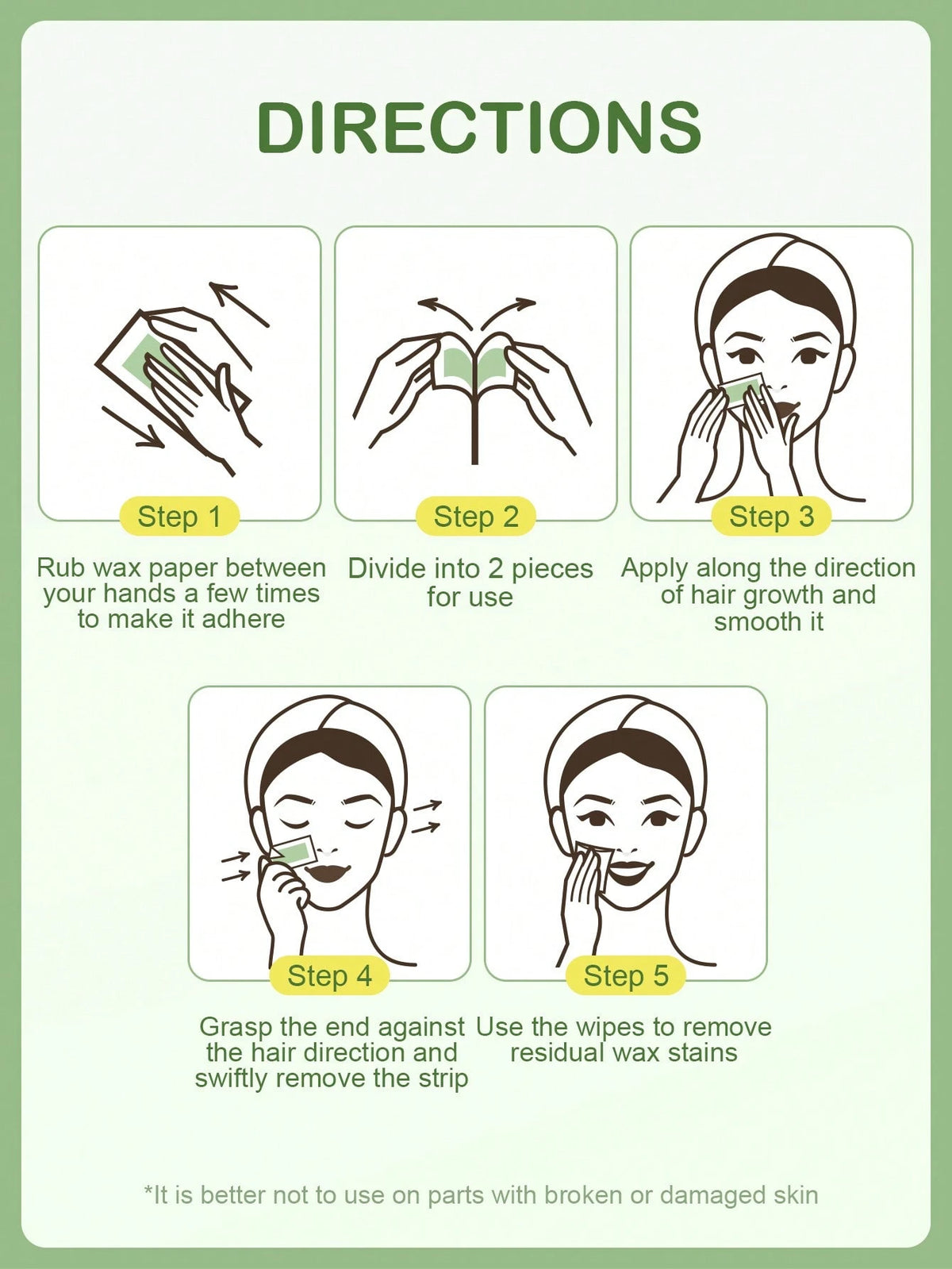 SLOWSUNDAY™ Aloe Vera Facial Wax Strips
