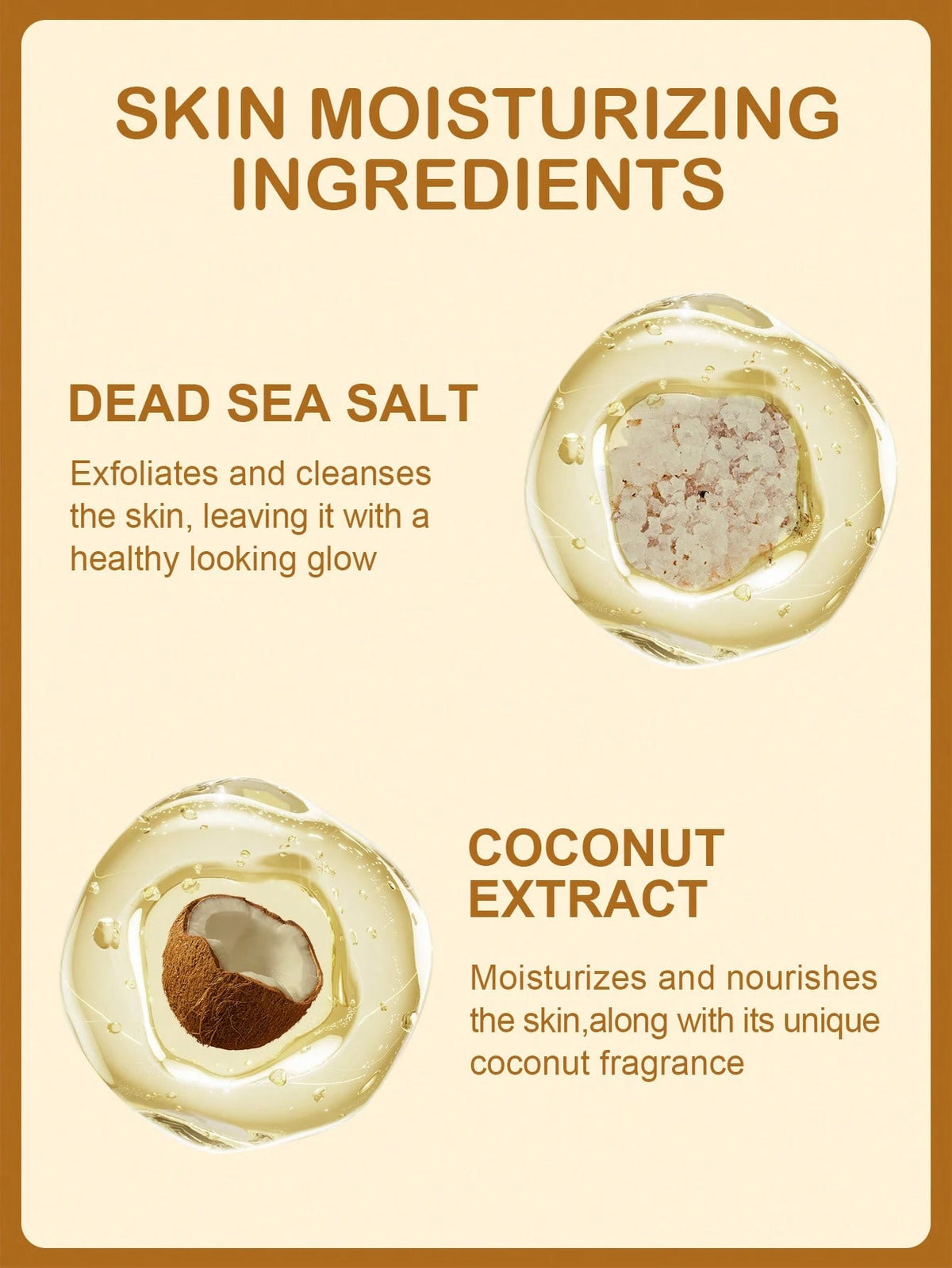 SLOWSUNDAY™ Coconut & Dead Sea Salt Body For Silky Smooth Skin Body Scrub Exfoliates & Restores Skin's Natural Nutrients 100ml