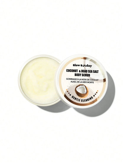 SLOWSUNDAY™ Coconut & Dead Sea Salt Body For Silky Smooth Skin Body Scrub Exfoliates & Restores Skin's Natural Nutrients 100ml