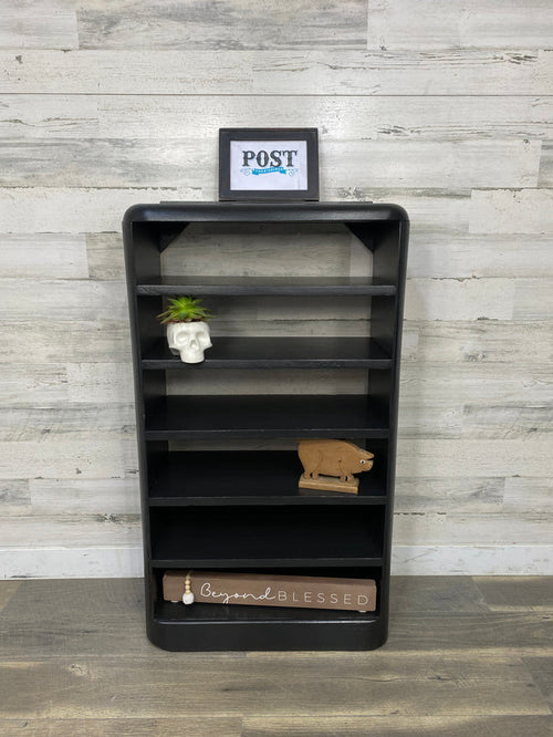 Small Black Bookshelf Table