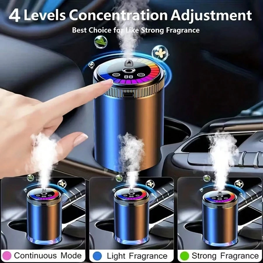 Smart Car Air Freshener Diffuser, Dynamic Lights And Starry Sky Roof, USB Charging, Adjustable Fragrance Concentration, Eliminate Odor In The Car, Suitable For Home, Car, Office, Bathroom.