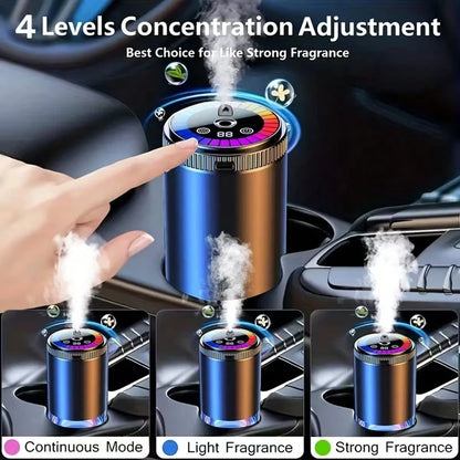 Smart Car Air Freshener Diffuser, Dynamic Lights And Starry Sky Roof, USB Charging, Adjustable Fragrance Concentration, Eliminate Odor In The Car, Suitable For Home, Car, Office, Bathroom.