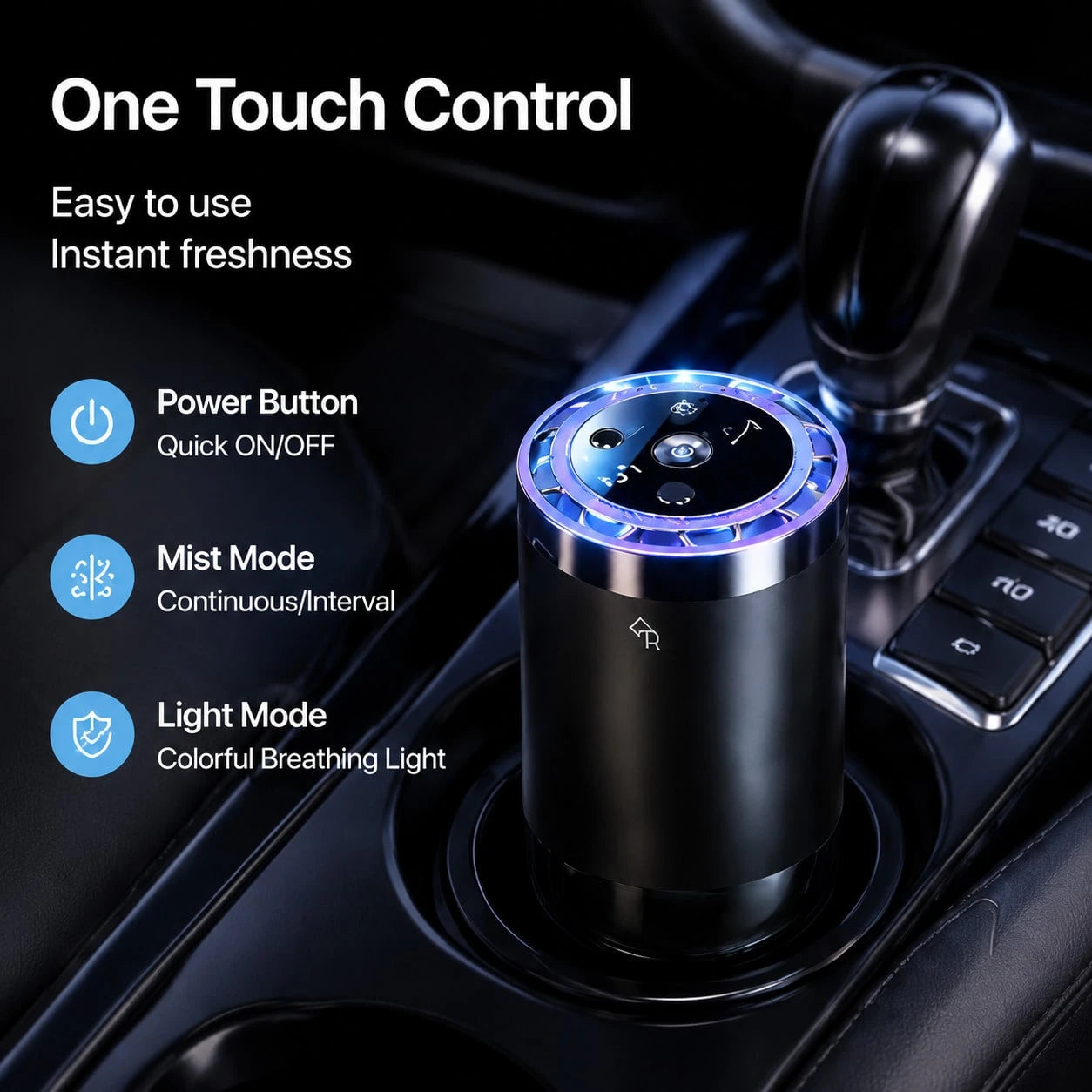 Smart Car Air Freshener Diffuser, Natural Essential Oil Aromatherapy For Car Interior, Long Lasting Fragrance, Effective Odor Eliminator, Premium Vehicle Perfume Diffuser For Fresh Driving Experience