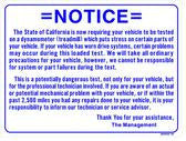 Smog Dyno Notice, Smog-10