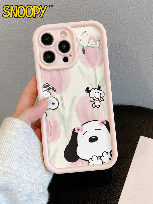 Snoopy| A Cartoon Snoopy Design With A Sky-Eye Staircase, Compatible With IPhone17/16/15/14/13 Pro/Pro Max Models. Made Of TPU Material, It Makes A Great Holiday Gift.