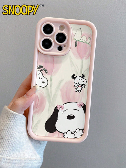Snoopy| A Cartoon Snoopy Design With A Sky-Eye Staircase, Compatible With IPhone17/16/15/14/13 Pro/Pro Max Models. Made Of TPU Material, It Makes A Great Holiday Gift.