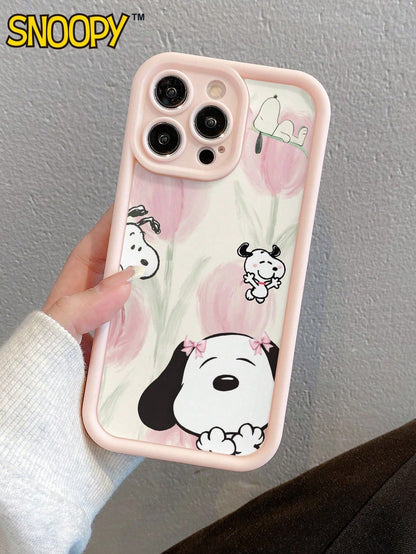 Snoopy| A Cartoon Snoopy Design With A Sky-Eye Staircase, Compatible With IPhone17/16/15/14/13 Pro/Pro Max Models. Made Of TPU Material, It Makes A Great Holiday Gift.