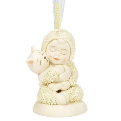 Snowbabies - Cat Cuddles Porcelain Ornament 6016021