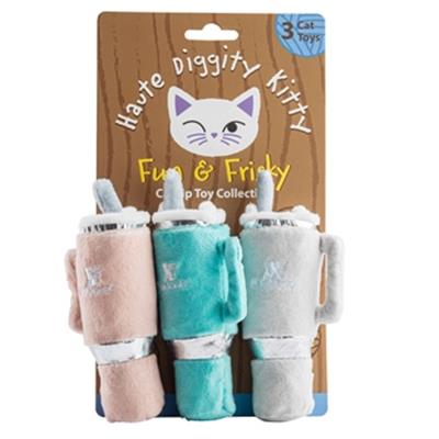 Snuggly  Cup  -Pack  Organic  Catnip  Toys  Teal,  Ivor