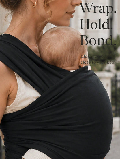 Soft Baby Wrap Carrier For Newborns & Toddlers, Adjustable Front Carry Sling, Breathable Hands-Free Infant Carrier, Lightweight For All Seasons