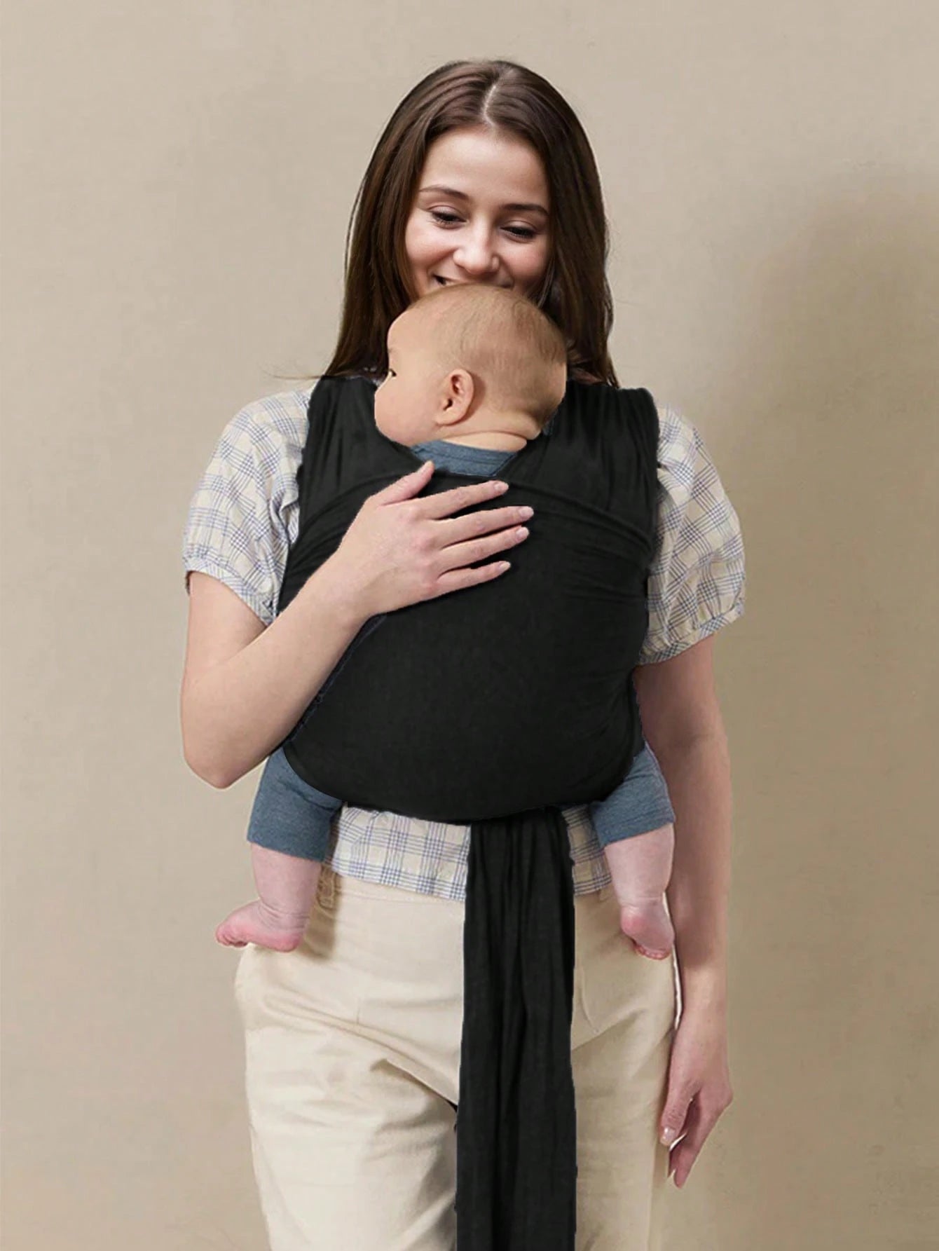Soft Baby Wrap Carrier For Newborns & Toddlers, Adjustable Front Carry Sling, Breathable Hands-Free Infant Carrier, Lightweight For All Seasons