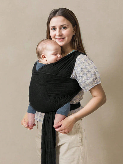 Soft Baby Wrap Carrier For Newborns & Toddlers, Adjustable Front Carry Sling, Breathable Hands-Free Infant Carrier, Lightweight For All Seasons