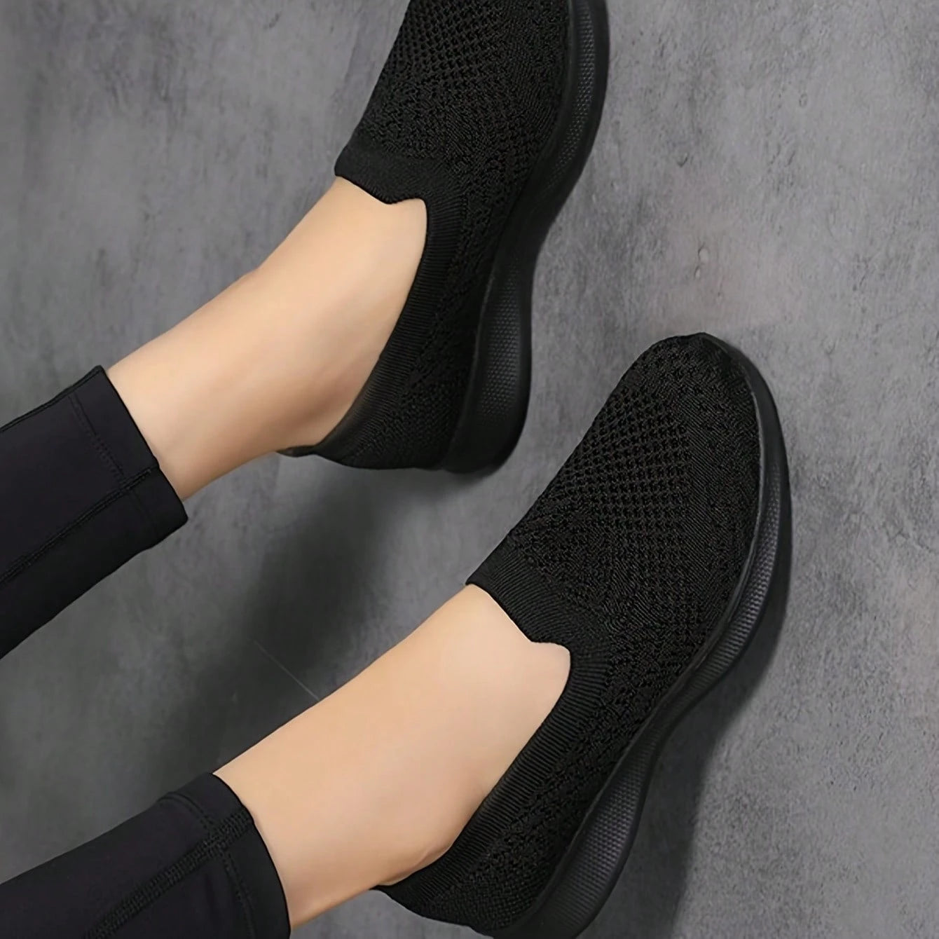 SOSENFER Women's Loafers, Comfortable And Versatile Slip-On Shoes, Lightweight And Breathable Women's Shoes