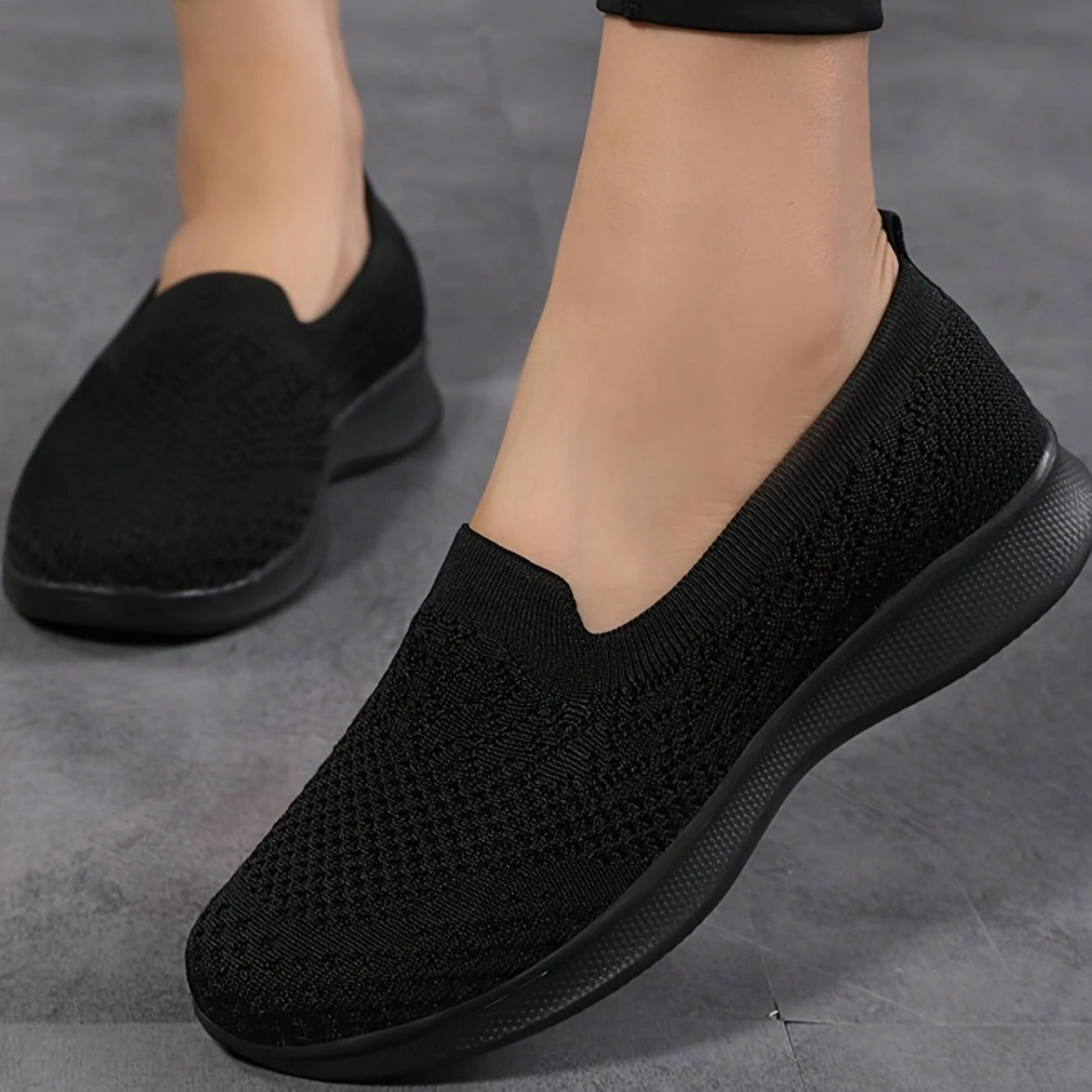 SOSENFER Women's Loafers, Comfortable And Versatile Slip-On Shoes, Lightweight And Breathable Women's Shoes