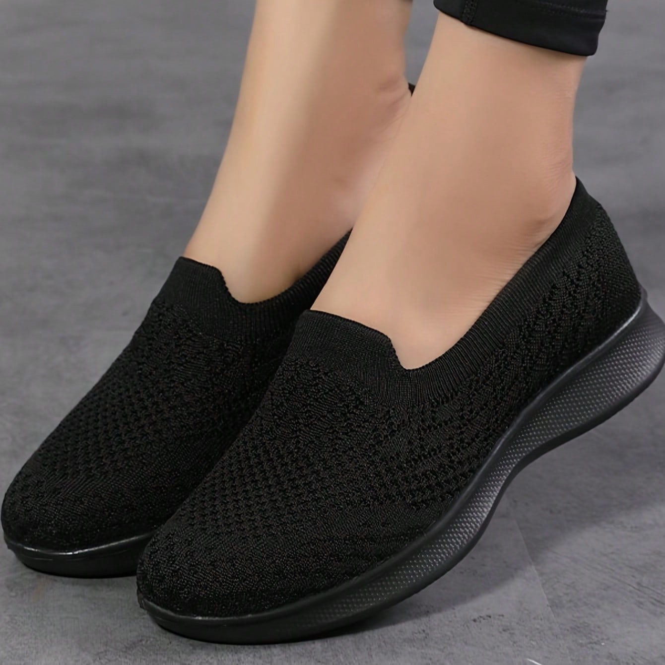 SOSENFER Women's Loafers, Comfortable And Versatile Slip-On Shoes, Lightweight And Breathable Women's Shoes