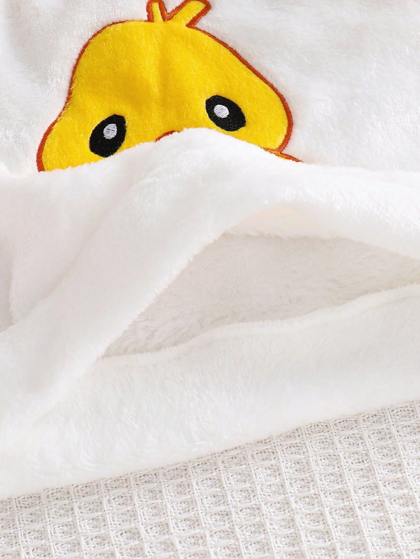 Souflis Souflis 2pcs Toddler Infant Baby Boys Girls Casual Yellow Cartoon Duck Print Soft Thick Plush Fleece Sweatshirt Sweatpants Two Piece Outfit Set Fall Winter
