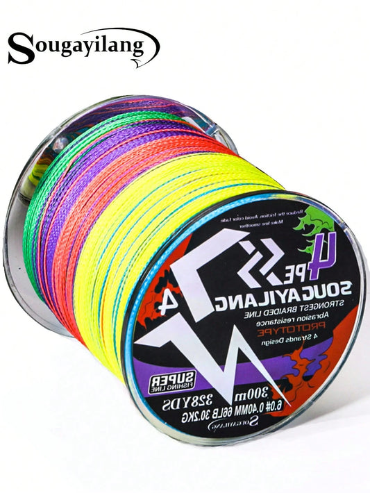 SOUGAYILANG 4-Strand High-Quality PE Braided Fishing Line- High Strength, Abrasion Resistant, Durable- Available In 120 Yards, 360 Yards, And 600 Yards Lengths