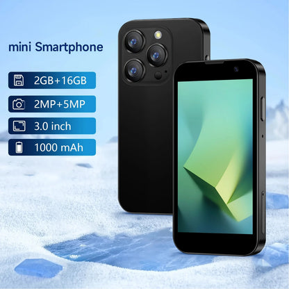 SOYES World's Smallest Smartphone- Android 9 Mini Phone With Quad-Core Processor, 16GB ROM/2GB RAM, 5MP Camera, Dual SIM Slots, Face Unlock & Touchscreen-Gift For Boys & Girls, With Apps ( Play Stor