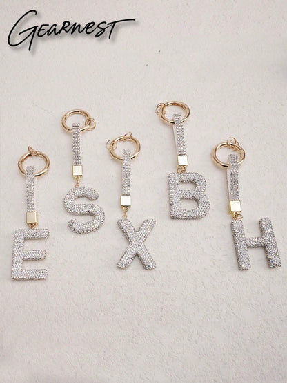 Sparkling Crystal Letter Keychain- Shiny Alloy Pendant, Suitable For Bags And Backpacks- Perfect Gift For Birthday And Special Occasions, Keychain, Ring, Bag, Backpack Decor, Car Charm, Gift For Wom