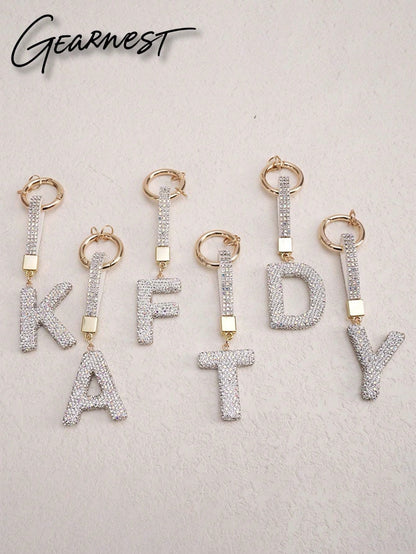 Sparkling Crystal Letter Keychain- Shiny Alloy Pendant, Suitable For Bags And Backpacks- Perfect Gift For Birthday And Special Occasions, Keychain, Ring, Bag, Backpack Decor, Car Charm, Gift For Wom