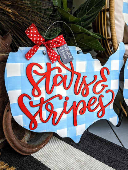 Stars & Stripes Door Hanger