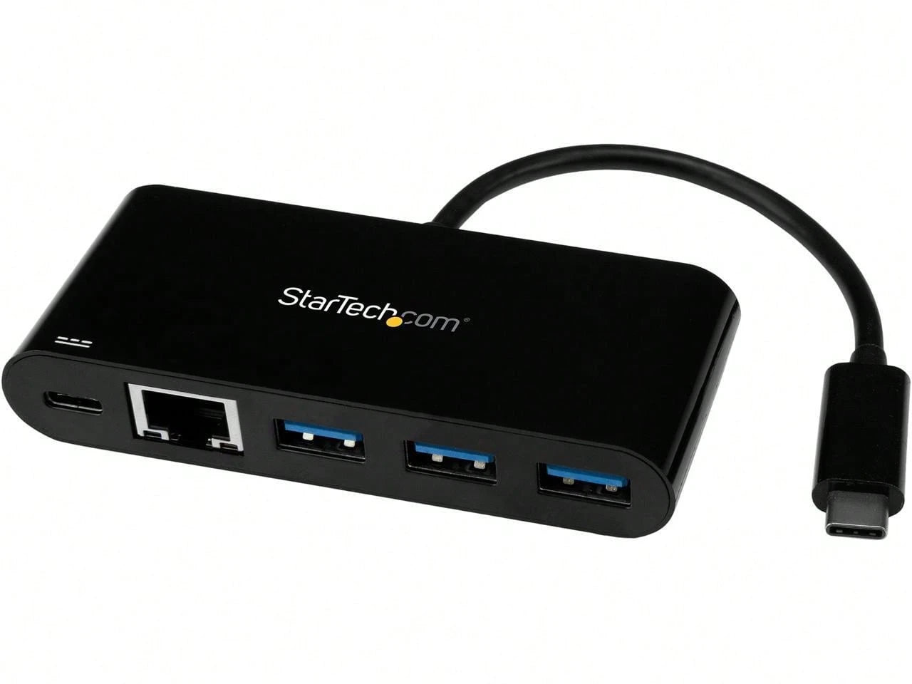 StarTech.Com USB-C To Ethernet Adapter With 3-Port USB 3.0 Hub And Power Delivery- USB-C GbE Network Adapter + USB Hub W/ 3 USB-A Ports