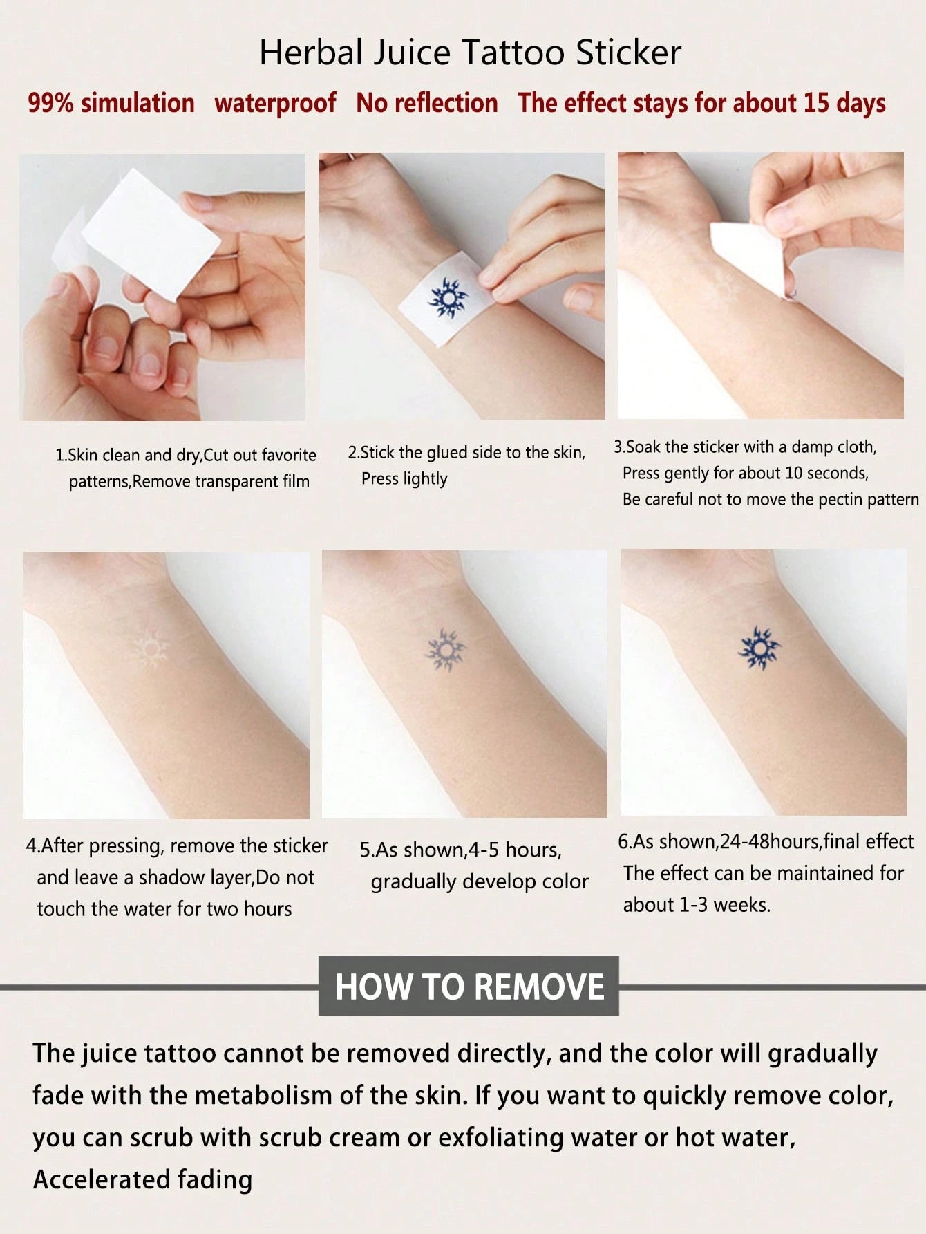 STARTTOOS 1-2 Weeks Durable Finger Tattoo Stickers, Y2K Floral & Celestial Small Pattern DIY Finger, Ear, Shoulder, Neck, Collarbone Fine Line Temporary Tattoos