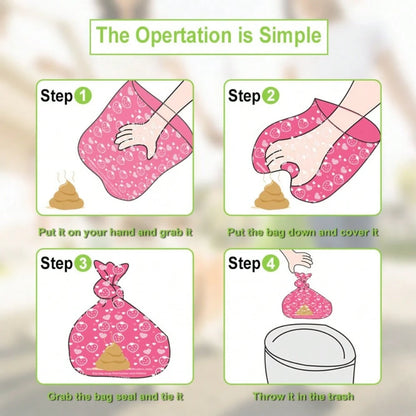 Strawberry Scented Pet Waste Bags, Pet Poop Bags, Light Strawberry Fragrance, Thickened Dog Poop Bags For Outdoor Use, Durable Leak-Proof Cat And Dog Waste Bags, Cleaning Trash Bags Cacas Perro Dog St