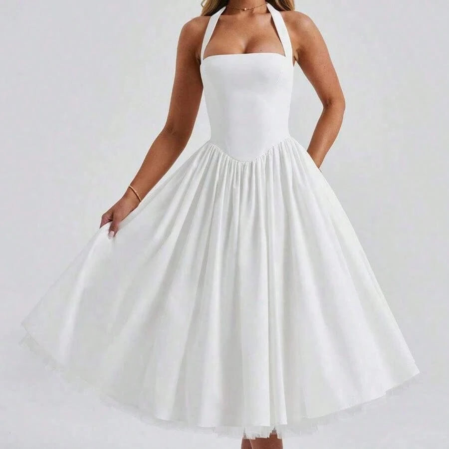 Summer Dresses For Women2026 New Women Dress European American Style Puffy Skirt Evening Gown Popular Lace-Up Dress Women Clothing For Party Datedres