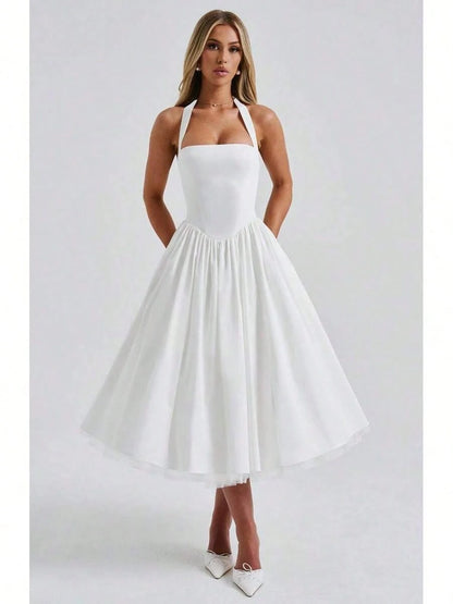 Summer Dresses For Women2026 New Women Dress European American Style Puffy Skirt Evening Gown Popular Lace-Up Dress Women Clothing For Party Datedres