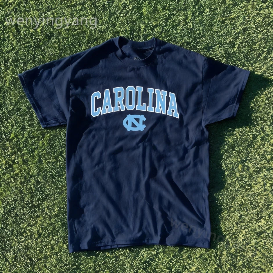 Summer New Printed Short Sleeve Tops, Vintage Gators Shirt, Carolina Team Shirt, Sports Teams Collection, Team Pattern Series Tops, Gift For Fans-L91