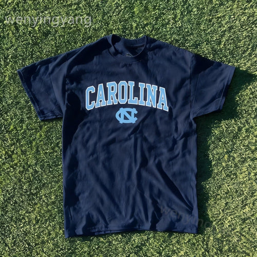 Summer New Printed Short Sleeve Tops, Vintage Gators Shirt, Carolina Team Shirt, Sports Teams Collection, Team Pattern Series Tops, Gift For Fans-L91